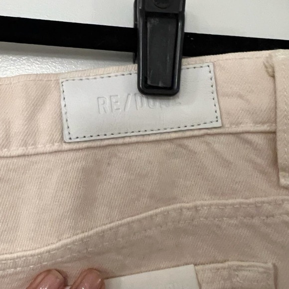 Re/done 70s Crop Boot $250 High Rise Jeans Vintage White Size 32 NWT - Picture 8 of 10